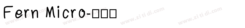Fern Micro字体转换